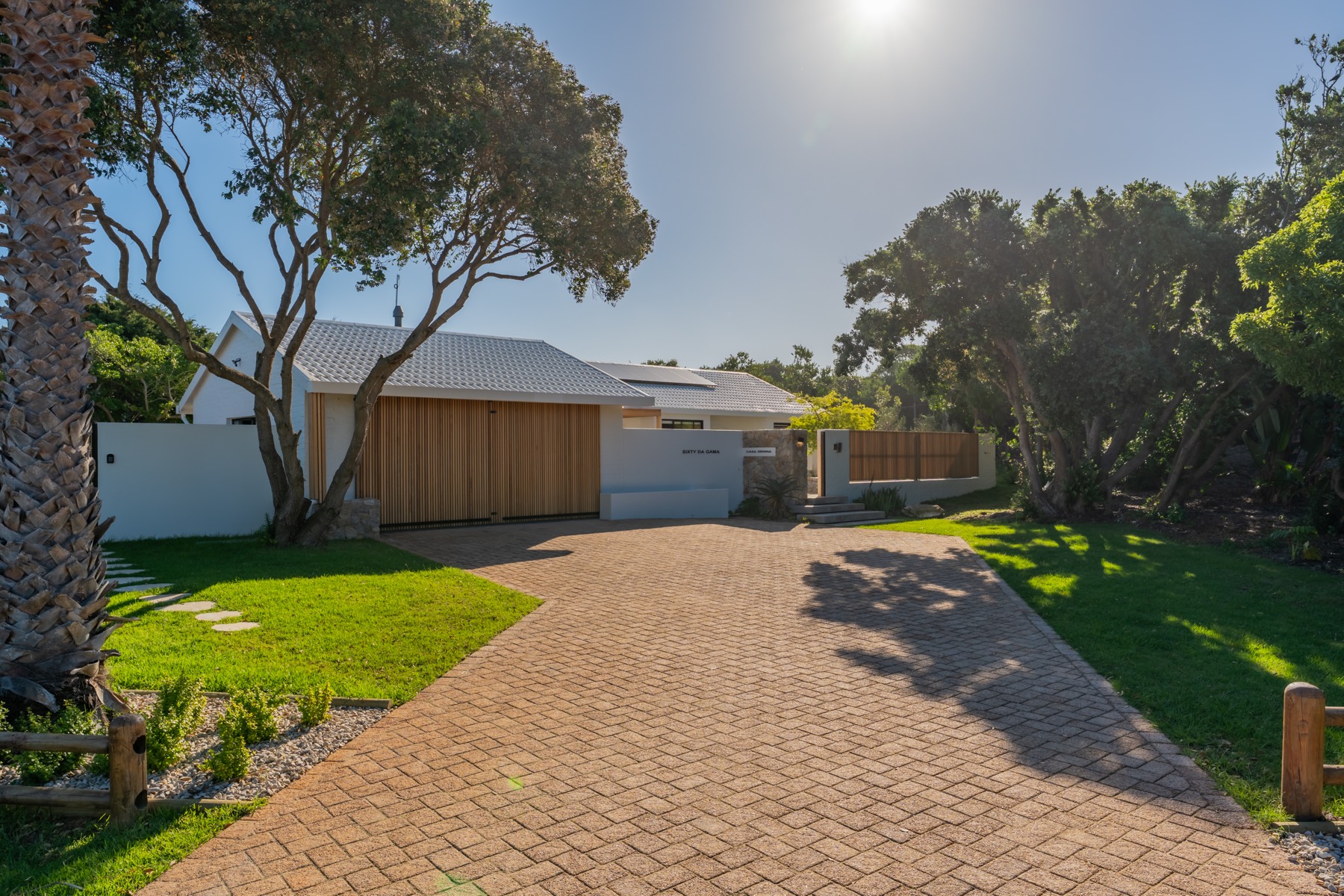 Modern coastal home exterior real estate photography — Jeffreys Bay