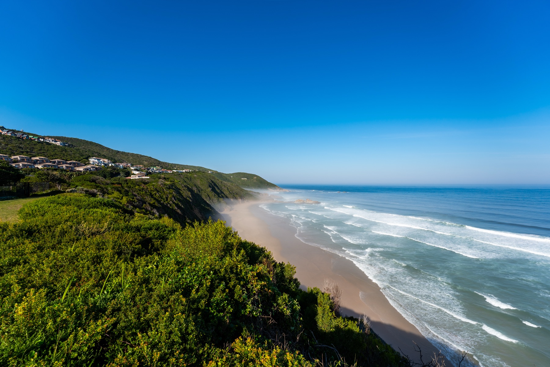 Coastal headland and beach real estate photography — Knysna