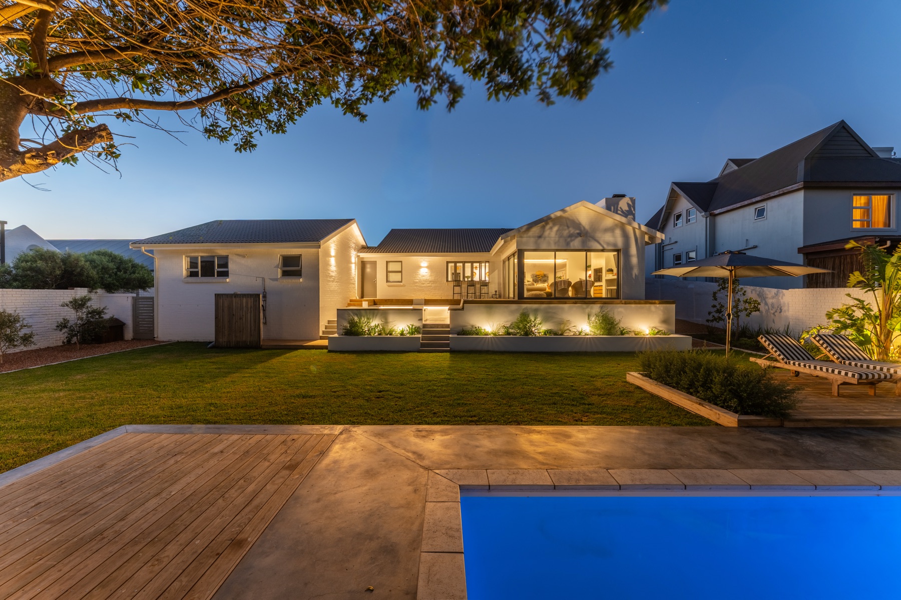 Ballito coastal home twilight photography by DV Media, KwaZulu-Natal