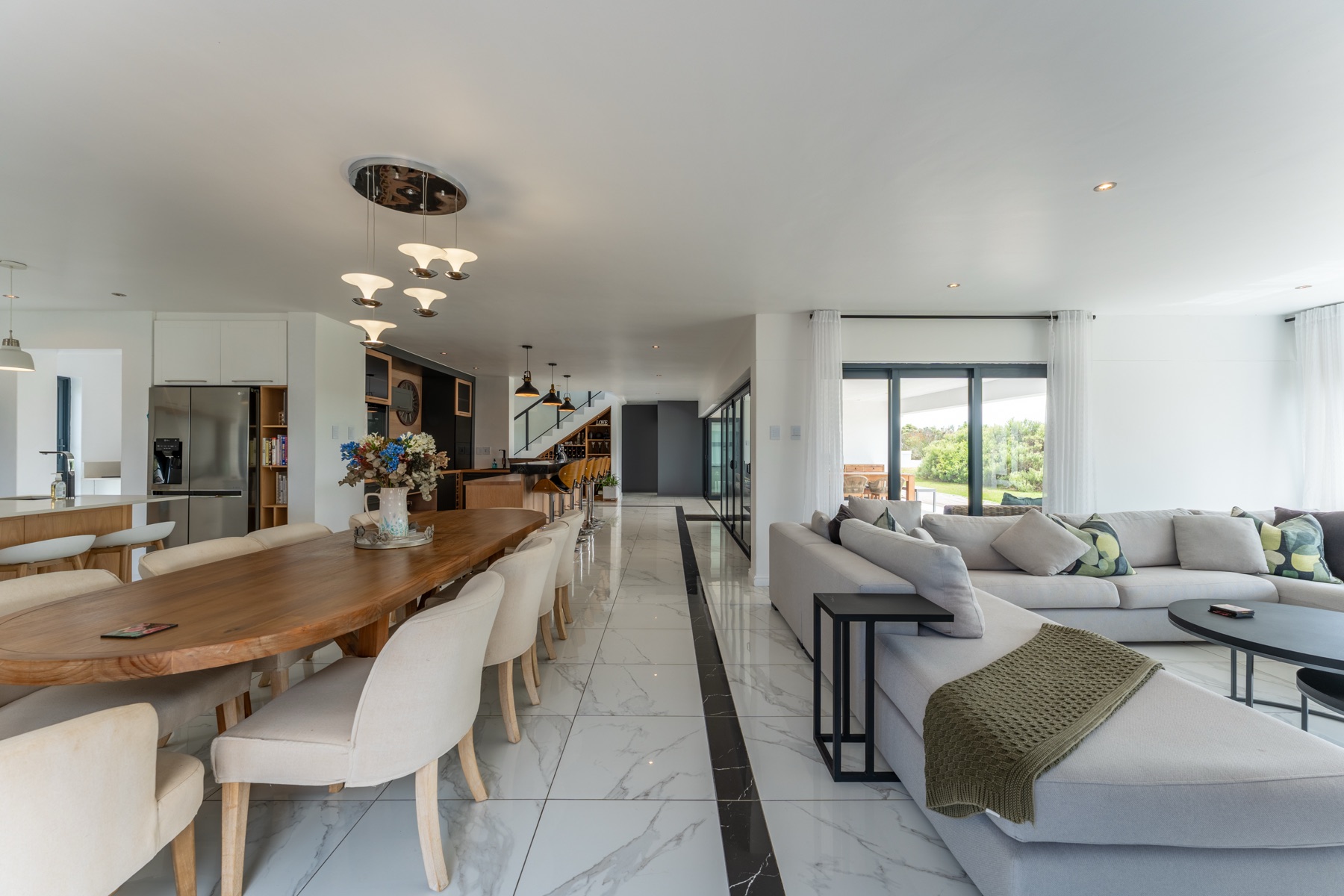 Sandton estate mansion drone view — Johannesburg